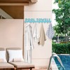 IBosins Large Pool Towel Rack with 10 Hooks, Towel Holder