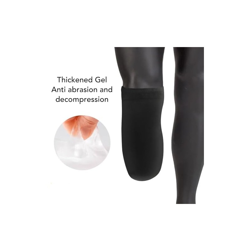 YUYTE Prosthetic Stump Gel Shrinkers Amputee Sock Non Slip Water