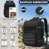 BISKLNDN Carry On Backpack, Large Tactical Travel Backpack Airplane Approved