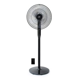 SPT SF-16D48BKB: 16″ DC-Motor Energy Saving Stand Fan with Remote and Timer – Piano Black