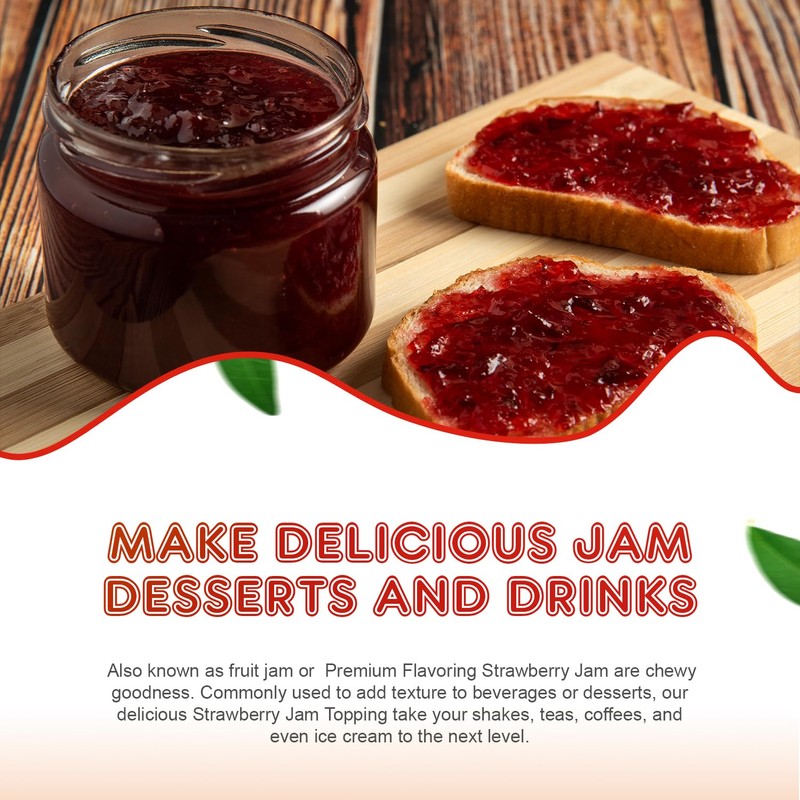 Fanale Premium Flavoring Jam for Bubble Tea | Strawberry Flavor