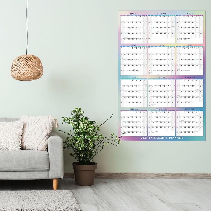2026 Wall Calendar Dry Erase - 32" x 48" Large