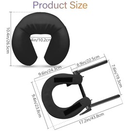 HOINCO - Juego de almohadas para la cabeza de masaje ajustable para cama de belleza, universal con espuma viscoelstica elstica, accesorios para...    