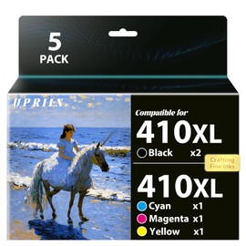 UPRIIN Remanufactured Compatible for 410XL Ink Cartridges Replacement for Epson 410XL Ink for Expression XP-830 XP-640 XP-530 XP-630 XP-635 XP-7100 XP830 XP640 XP530 XP630 XP635 XP7100