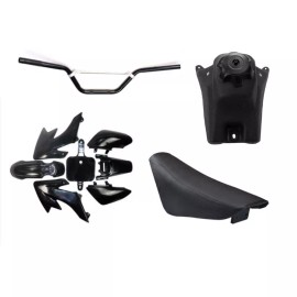 Unbranded Plastic Fender Kit 7/8 HandleBars Tank Seat for CRF50 XR50 SSR 125 110 Dirt Bike