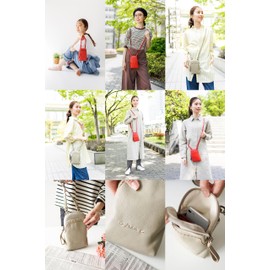 Dakota DA-1034470 Women's Mobile Shoulder Bag, Genuine Leather, red