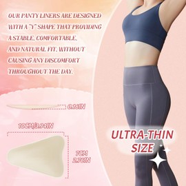 BOROLA 2PCS Camel Toe Concealer Small Seamless Soft Panty Liners, Silicone Concealer, 'Y' Shape Fit, Underwear Guard Ideal for Leggings, Swimwear, Yoga, Feminine Care(Light Skin Tone)