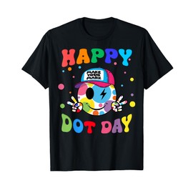 Make Your Mark Dot Day Colorful Smile Face Kid Girl Boy T-Shirt
