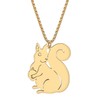 RAIDIN Stainless Steel 18K Gold Silver Plated Cute Christmas Squirrel