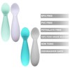 PandaEar - Cucharas para bebé sin BPA, paquete de 4,