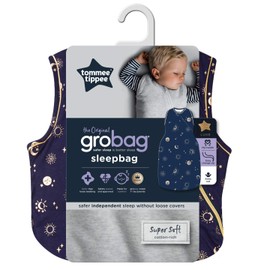 Tommee Tippee Baby Sleep Bag, The Original Grobag, Soft Bamboo-Rich Fabric, OEKO-TEX Approved Wadding, 18-36m, 3.5 Tog, Moon Child