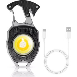 GUARDMAN Survival Tool Fire Starter Emergency Light Carabiner Flashlight Multi Tool