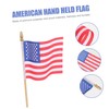 Kisangel 40pcs Small American Flags Sticks Usa Flags for Independence