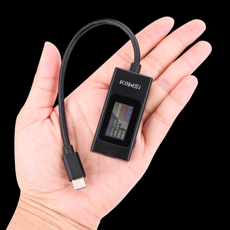 Extended USB C Tester Phone Charging Tester Meter Voltmeter USB
