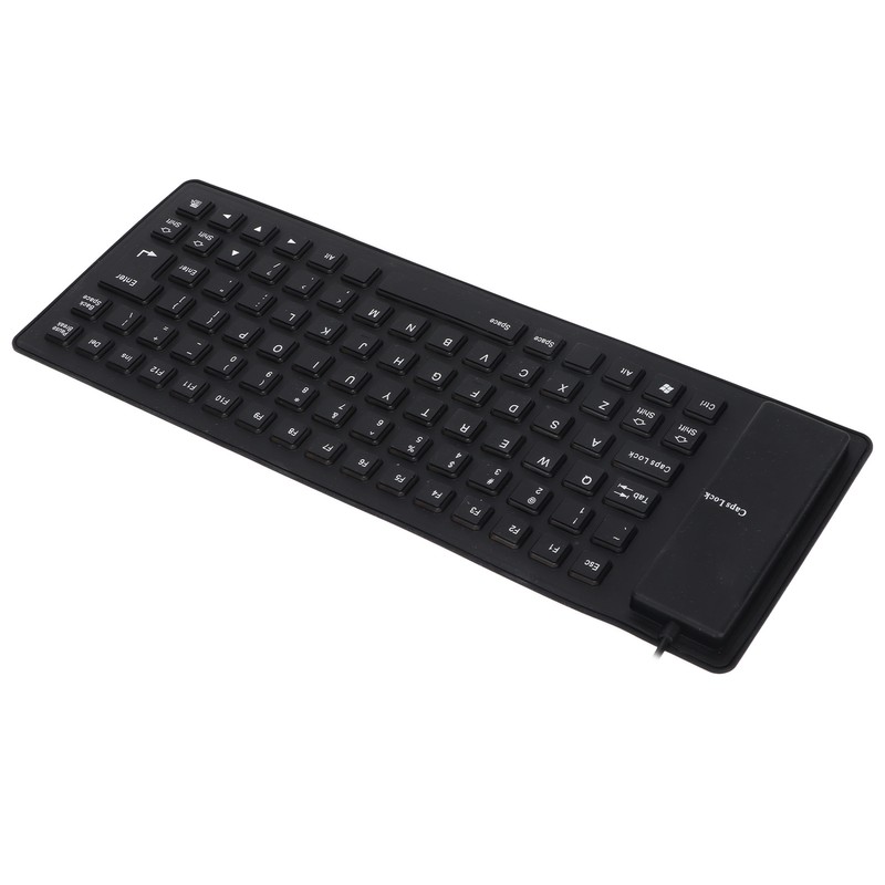 Silicone Keyboard Fully Sealed Design Lightweight Portable Silent Soft Comfortable