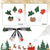 WEBEEDY 60 Pcs Christmas Charms Christmas Resin Cabochons Flatback Resin