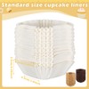 Uiifan 1200 Pcs Square Cupcake Liners 1.77"x1.77" Square Brownie Baking