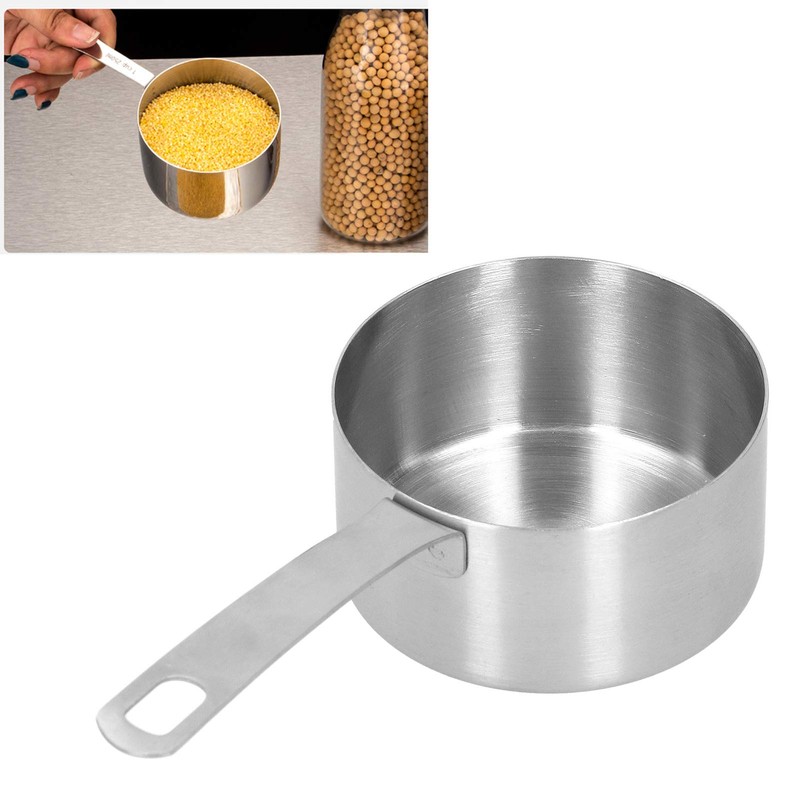Stainless Steel Measuring Cup Square Handle Measuring Spoon With Scale