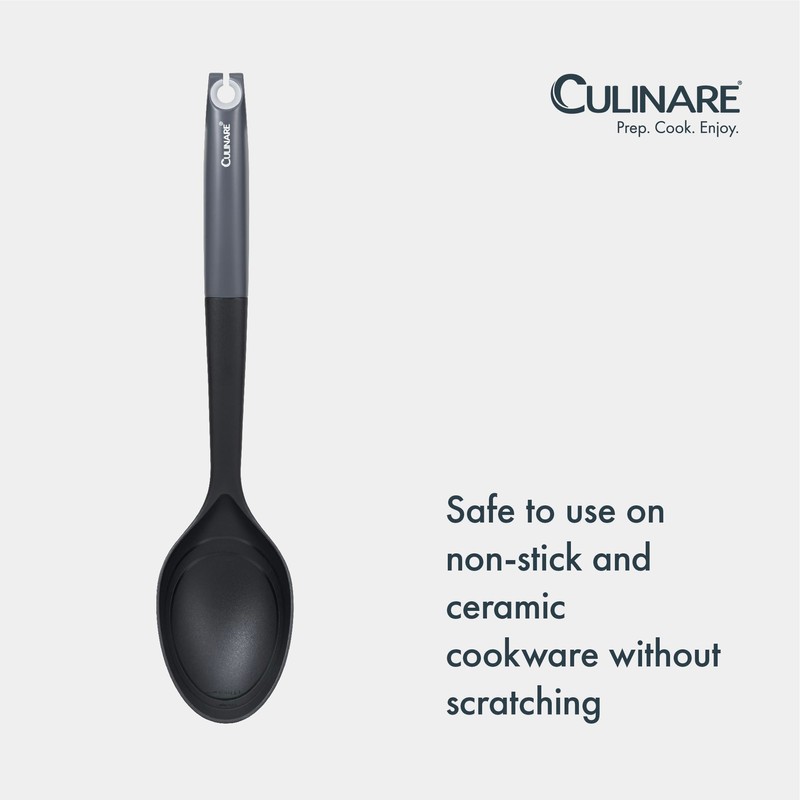 Culinare Cooking Spoon, Non Stick Serving Spoon with Built in