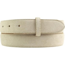 BELTINGER Interchangeable Suede Belt without Buckle 3.0 cm | Press Stud Belt for Men and Women 30 mm | Suede Belt, beige