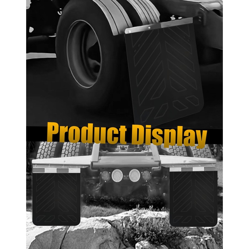 CJEMIX Semi Truck Mud Flaps 24"x30", Universal Heavy Duty Truck