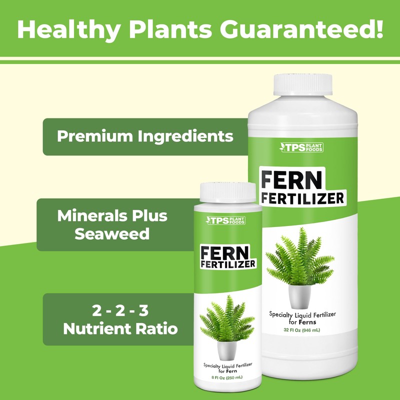 Fern Fertilizer for All Ferns and Mosses, Liquid Plant Food
