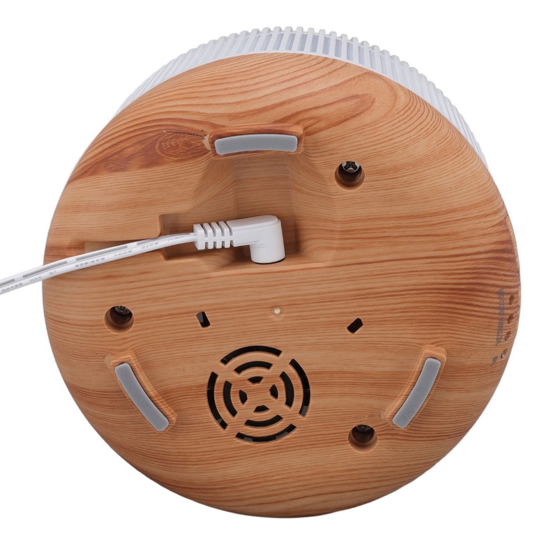 300ml Wood Grain Humidifier Aromatherapy Diffuser Humidifier with 7 LED
