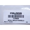 Polaris RZR Reflector Decal, Left, Red, Genuine OEM Part 7179658,
