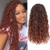 Faux Locs Crochet Hair 18 Inch Goddess Locs Crochet Hair