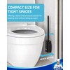 MR.SIGA Toilet Brush and Holder Set, Wall Mounted Toilet Bowl