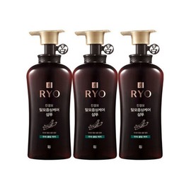 ryo Ryeo Jingyeolmo Hair Loss Symptom Care Shampoo (Scalp Cooling Care) 490ml, 3 packs / 려 진결모 탈모증상케어 샴푸 (두피쿨링케어) 490ml, 3개