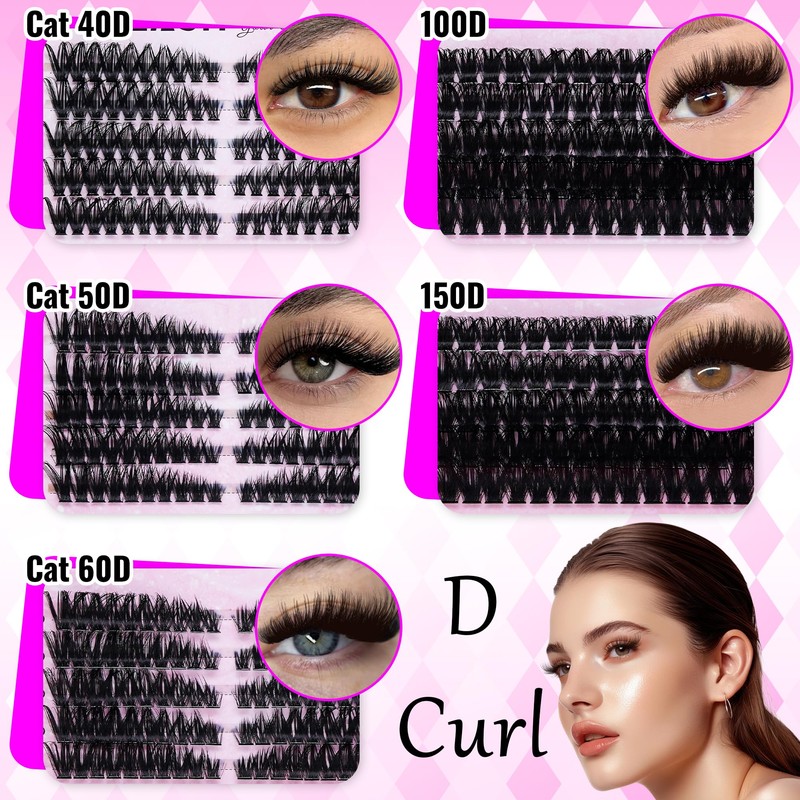 Cluster Lashes Kit Lash Clusters Kit 3 Boxes Cluster Lashes