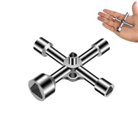 Lyivisk Triangular Key Wheelie Bin 5 Sizes 7/10/12/13/18 mm Universal Key for Barrier Posts Electric Box Gas Water Electricity Meter Box Cabinet