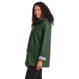URBAN REPUBLIC Rain Jacket Women - Lightweight Waterproof Windbreaker for Women (S-3XL), Size Medium, Army Green