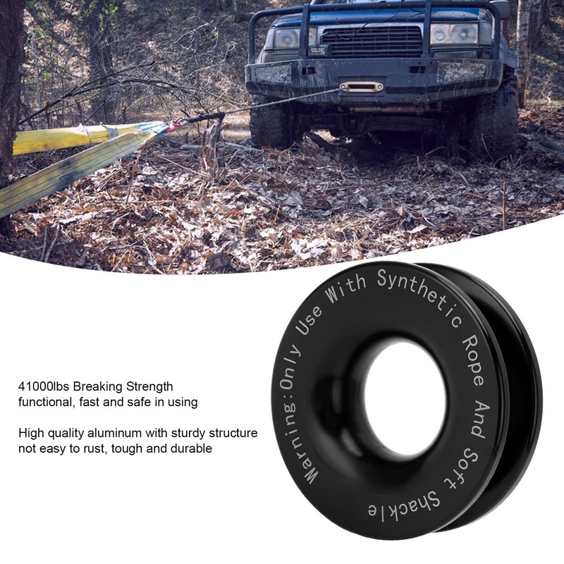 KIMISS Snatch Ring, Winch Snatch Recovery Ring 41000 lbs Break