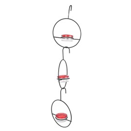 3 Pcs Hummingbird Feeder Metal Hanging Bird Feeder for Outdoor Garden Backyard Terrace