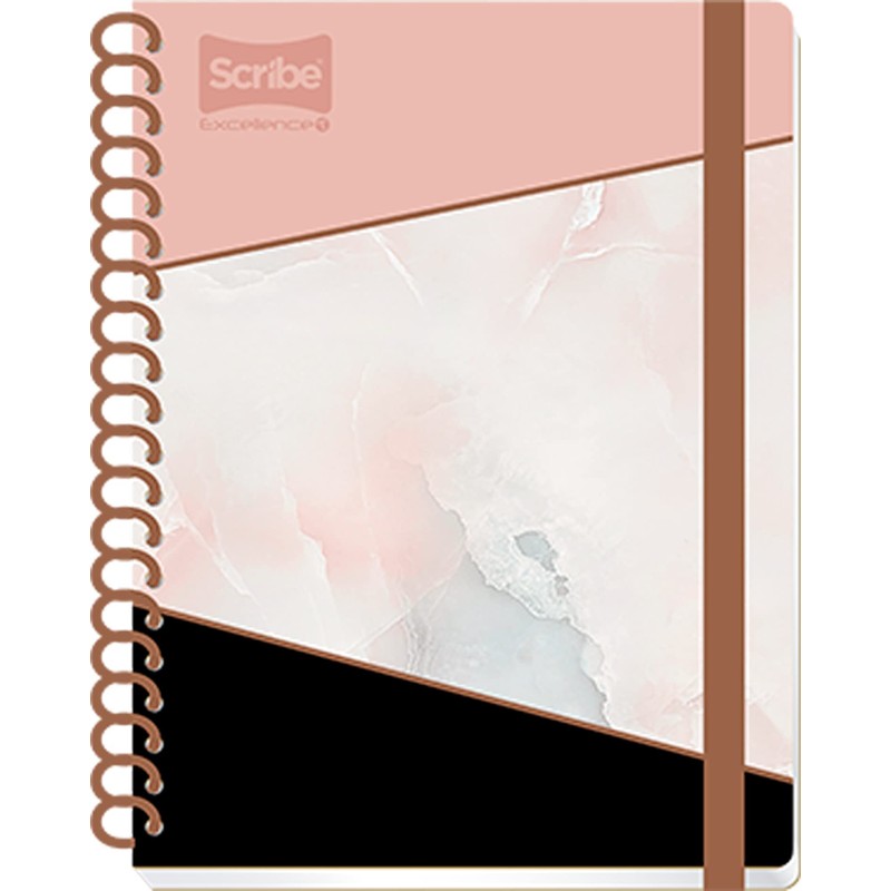 Scribe, EXCELLENCE T, Cuaderno Espiral Sencillo Book de Pasta Dura,
