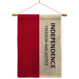 Fredonian Rebellion 1826 Burlap House Flag Dowel Set Regional World Historic International Heritage Celebration Cultural Country Particular Area Small Gift Yard Banner Double-Sided Made In USA 28 X 40