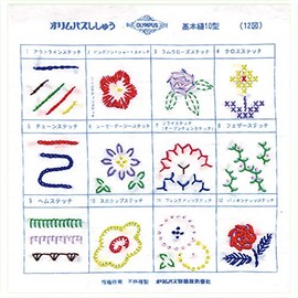 オリムパス製絲 ししゅうキット フランス刺しゅう 基本縫 10型