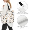 OLUSENMO Cartoon Dog Lover Tote Bag Large Durable Handbag Lightweight