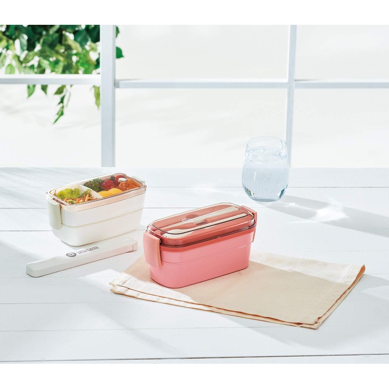 Asbel CS-T600 Lantas CS Lunch Box, Pink, 20.3 fl oz