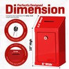 Metal Donation Box-Suggestion Box with Slot and lock-Cash Lock box