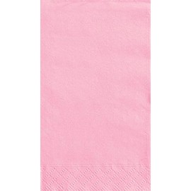 Lovely Pink Solid Guest Towels, 20ct