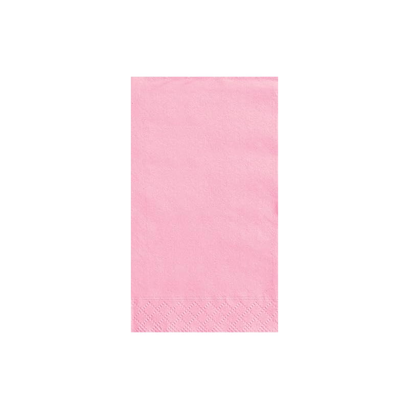 Lovely Pink Solid Guest Towels, 20ct