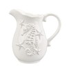 Blue Sky Ceramics Laguna Coastal Pitcher White, Multi