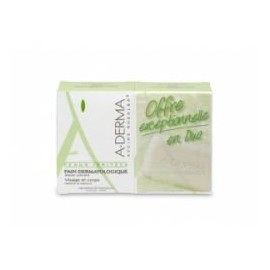 A-DERMA Soap Free Dermatological Bar 2x100g
