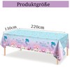 Xinfin Mermaid Party Tablecloths, 130 x 220 cm, Birthday Tablecloth,