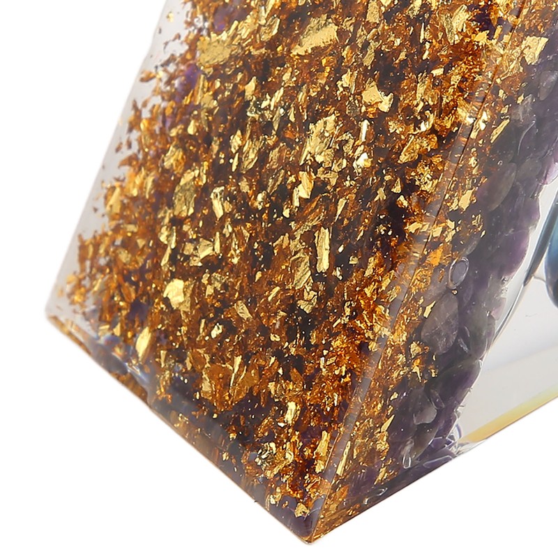 Crystal Pyramid Exquisite Beautiful Pyramid Power Stone Ornament for Desks