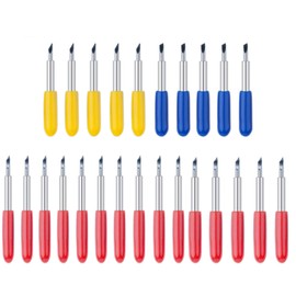 25pcs Replacement Blades for Cricut Explore Air/Air 2 Vinyl Cutting Machines, 15PCS 45° Standard + 5PCS 30°+ 5PCS 60° Deep Cut Vinyl Fabric Cricut Cutting Blades Replacements.