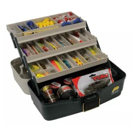 Plano Caja Pesca Organizadora Plano 5300-06 3 Bandejas Usa Color Hueso/verde